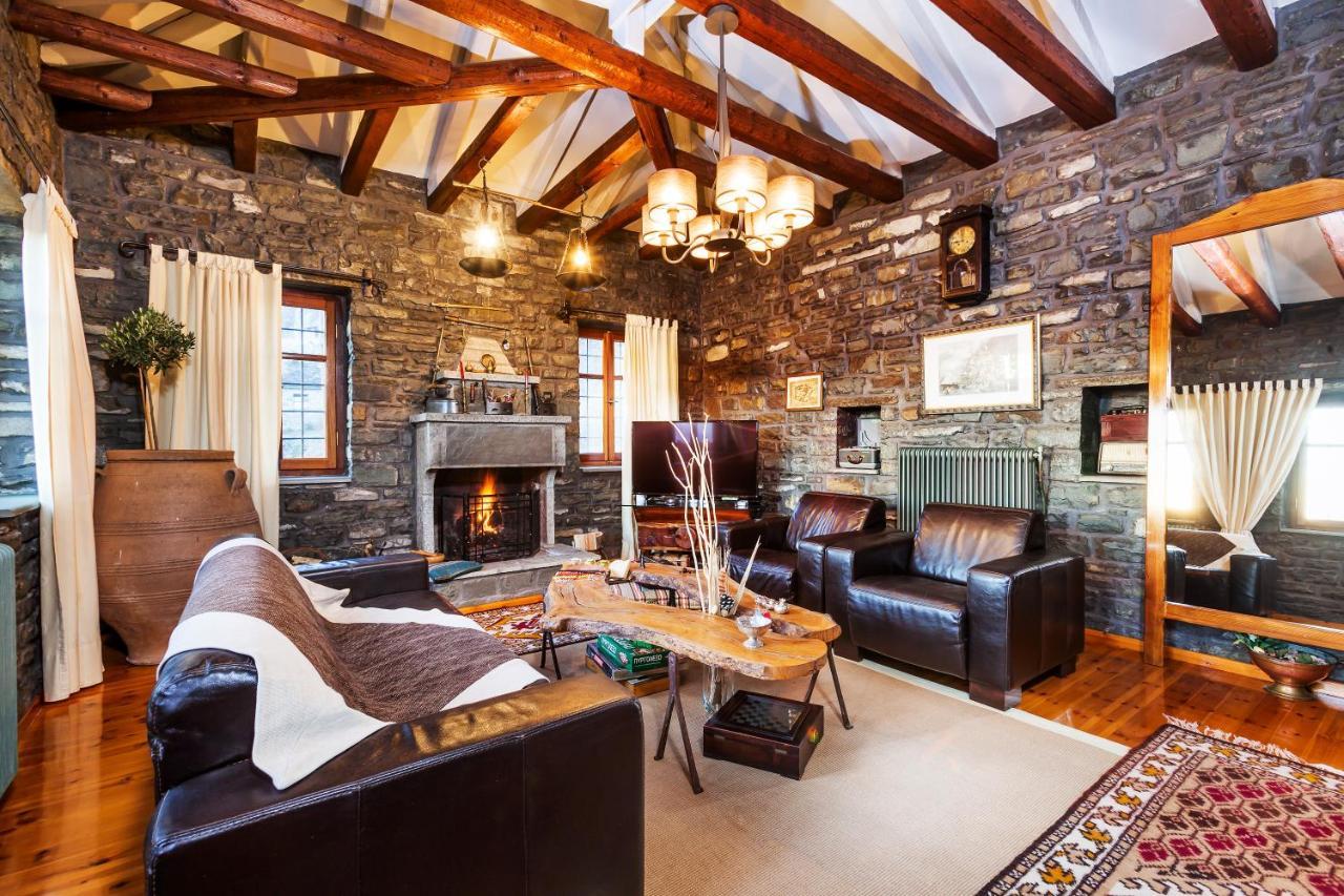 Heaven'S View Mansion - Zagori Stone Built Gem Villa Кипой Екстериор снимка